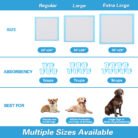 Ultra Absorbent Pet Pads - For Small Dogs & Cats, Leak-Proof Design, Extra Large Absorption Area